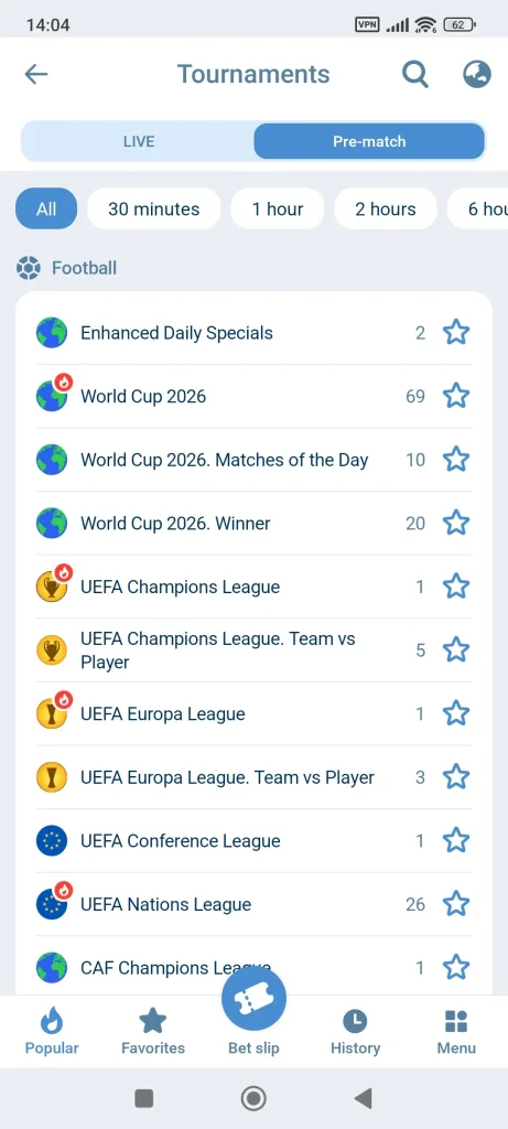 1xbet-line-screenshot-2