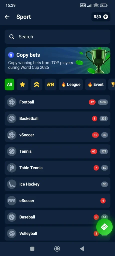 20bet-line-screenshot